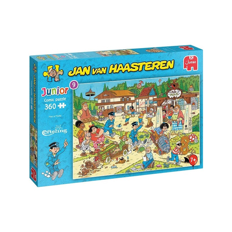 Puzzle Jumbo Jan van Haasteren Junior 9 Efteling Max & Mortiz 360pcs puzzle enfant