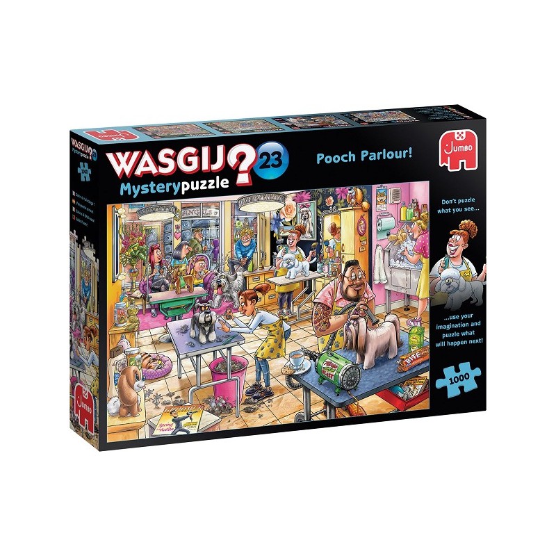Jumbo Wasgij puzzel Mystery 23 1000pcs Hondentrimsalon
