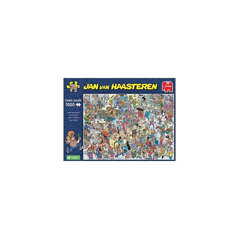 Puzzle Jumbo Jan van Haasteren chez le coiffeur 1000pcs