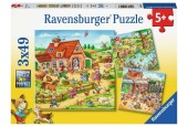 Ravensburger puzzle Vacances à la campagne 3x49 pièces