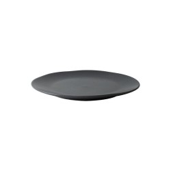 Dutch Rose Velvet bord plat Ø20,5cm mat zwart 4 stuks porselein