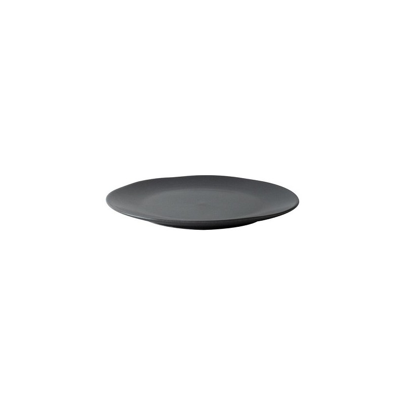 Dutch Rose Velvet assiette plate Ø20,5cm noir mat 4 pièces porcelaine