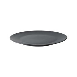 Dutch Rose Velvet bord plat Ø23cm mat zwart 4 stuks porselein
