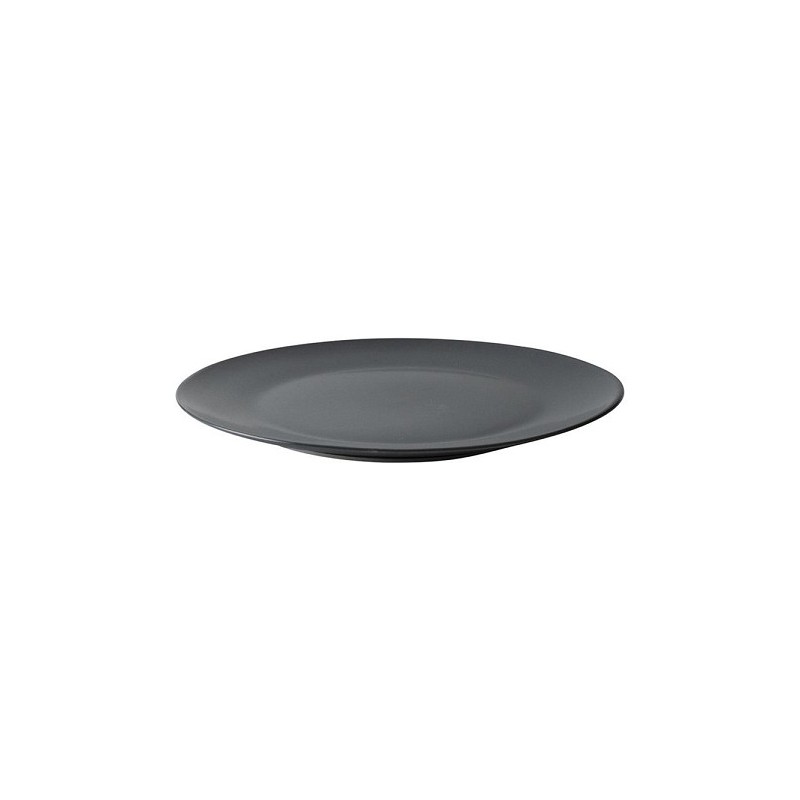 Dutch Rose Velvet assiette plate Ø23cm noir mat 4 pièces porcelaine