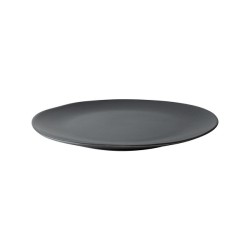 Dutch Rose Velvet assiette plate Ø26,5cm noir mat 4 pièces en porcelaine