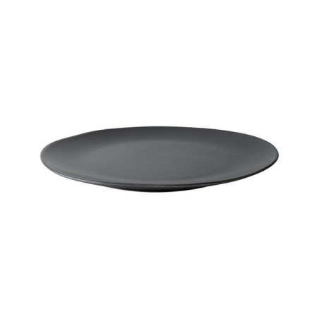 Dutch Rose Velvet bord plat Ø26,5cm mat zwart 4 stuks porselein