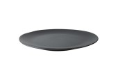 Dutch Rose Velvet bord plat Ø26,5cm mat zwart 4 stuks porselein