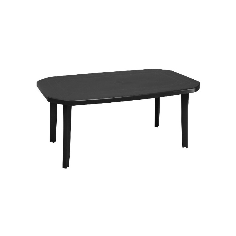 Grosfillex Miami tafel 165x100cm Antraciet