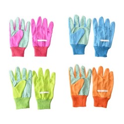 Esschert design Gants de jardinage pour enfants coton/pvc