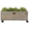 Esschert Design Plantenbak Vurenhout Op Wielen 39x59xh24,7cm ( Exclusief Planten