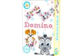 Dieren Domino spel 11,5x18x3,5cm