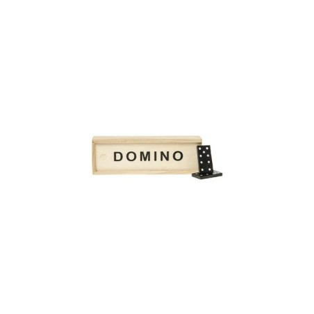 Domino spel in houten doosje 15x5x3cm