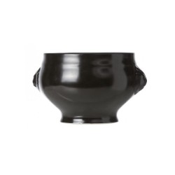 Cosy & Trendy Bol à soupe tête de lion Ø11xh8,5cm noir