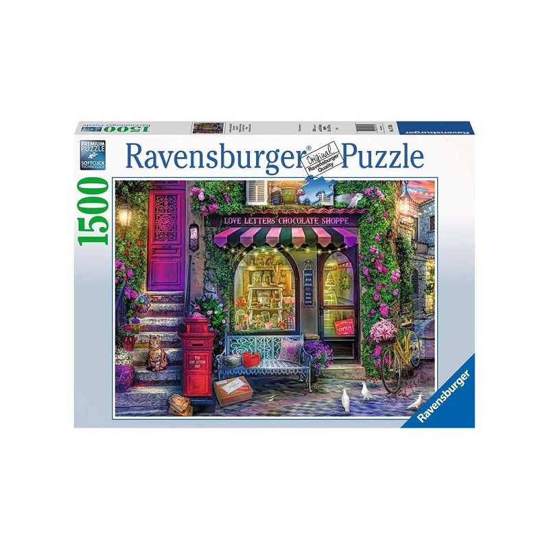 Ravensburger puzzel Liefdesbrieven en chocolade 1500 stukjes