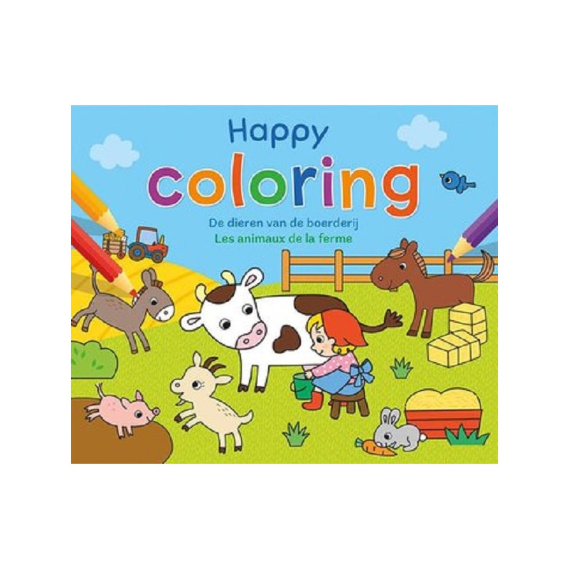 Deltas Happy Coloring - De dieren van de boerderij