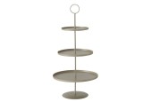 Boltze Home Etagere Samona métal Ø30x60cm Beige
