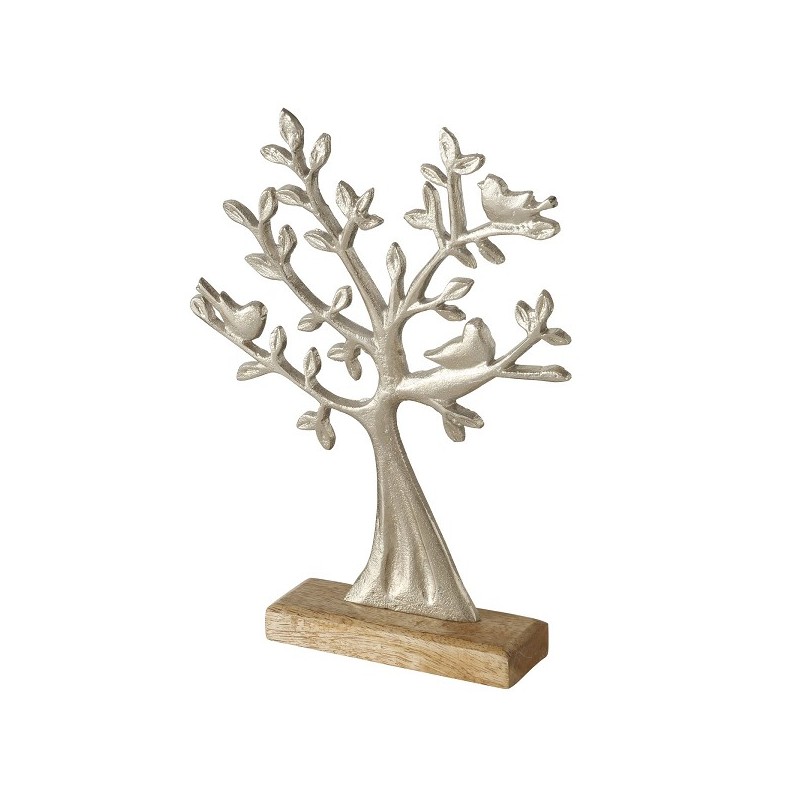 Boltze Home Objet Déco Treeta Alu nickel 24x5x33cm