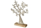 Boltze Home Objet Déco Treeta Alu nickel 24x5x33cm