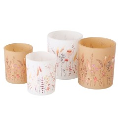 Boltze Home Ensemble de lanternes Kornelia verre 2 pièces 7x9/9x10cm