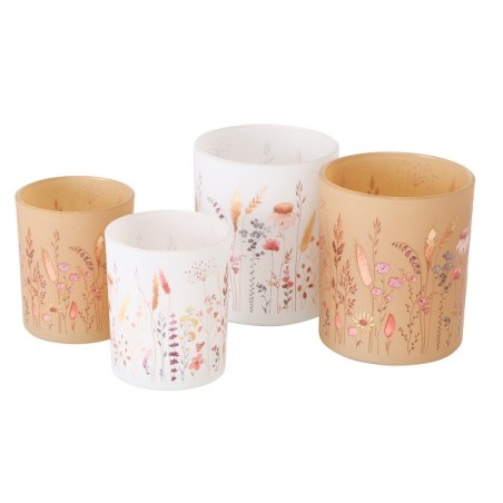 Boltze Home Ensemble de lanternes Kornelia verre 2 pièces 7x9/9x10cm