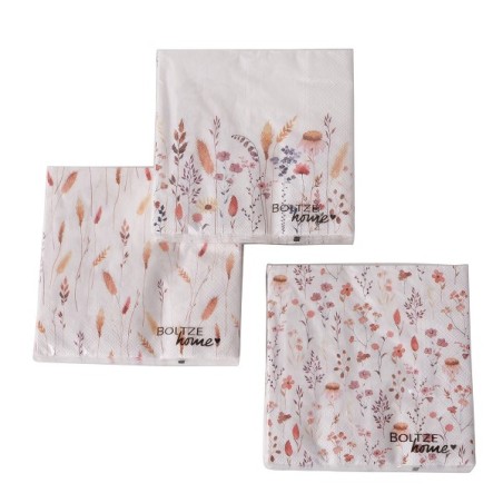 Boltze Home Serviettes Kornelia 20 pièces 34x34cm papier