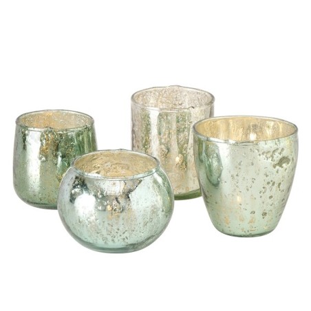 Boltze Home Lanterne Xelo Ø9xh9cm Verre Vert