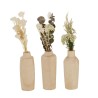 Boltze Home Vase Faya avec bouquet Ø6xh30cm bois