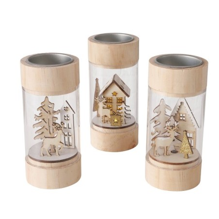 Boltze Home Photophore Varberg LED 6x13cm