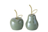 Boltze Home Deco Objet Mura 6xH12cm Vert Dolomite
