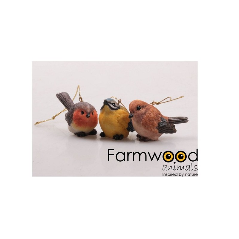 Hanger vogel  polystone 5,6x3x4cm