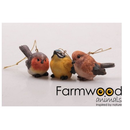 Hanger vogel  polystone 5,6x3x4cm