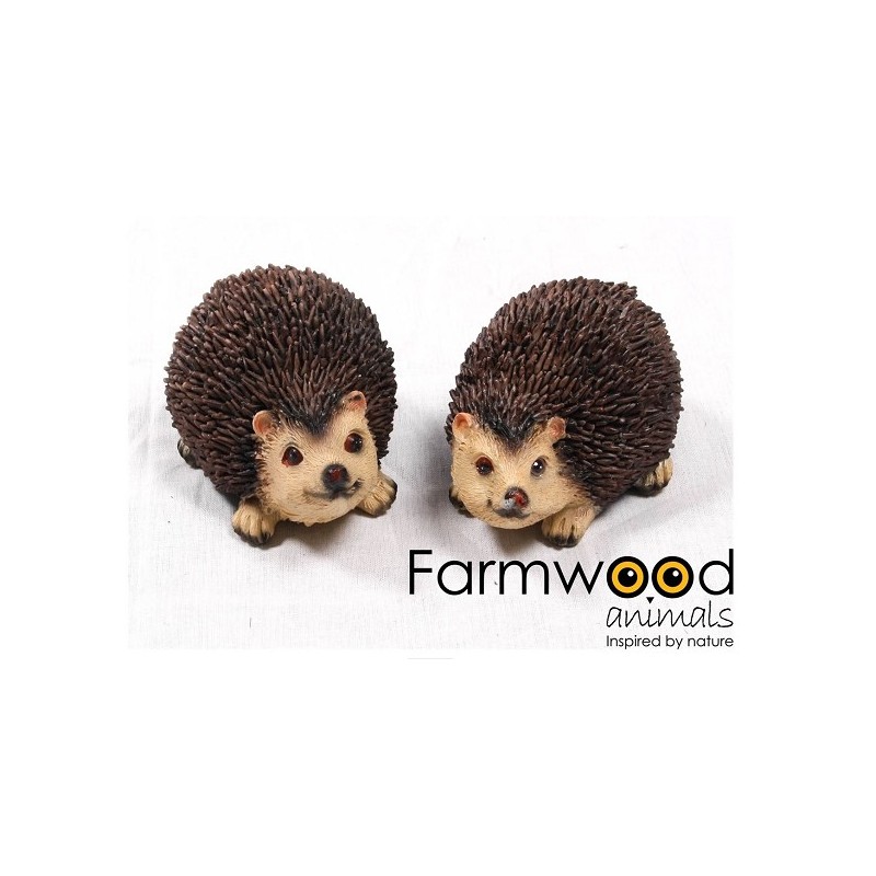 Statue de jardin hérisson M polystone 10x7x6cm