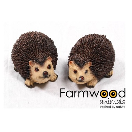 Statue de jardin hérisson M polystone 10x7x6cm