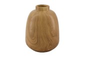 Dijk Natural Collections Vase en céramique Ø13,5x17,5cm aspect bois