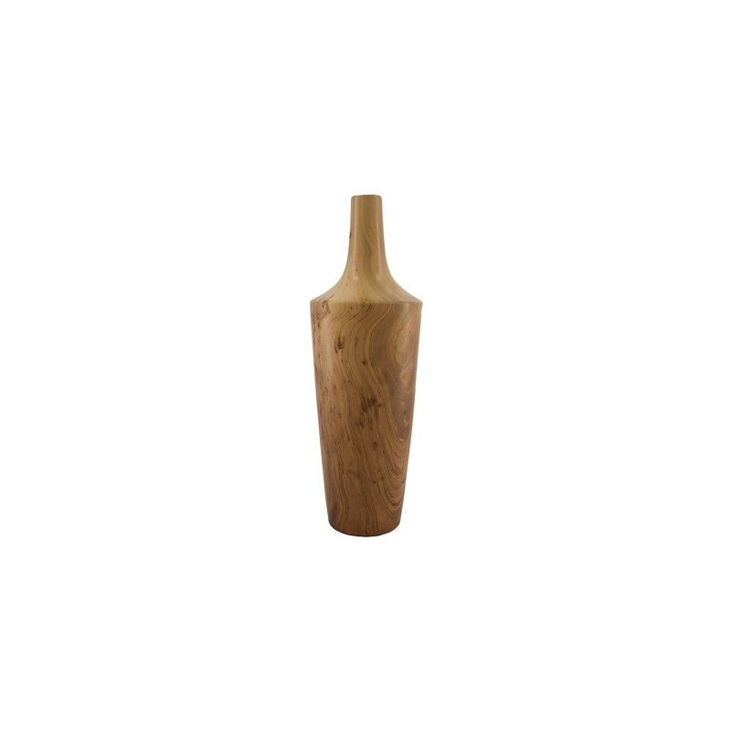 Dijk Natural Collections Vase en céramique Ø14x42cm aspect bois
