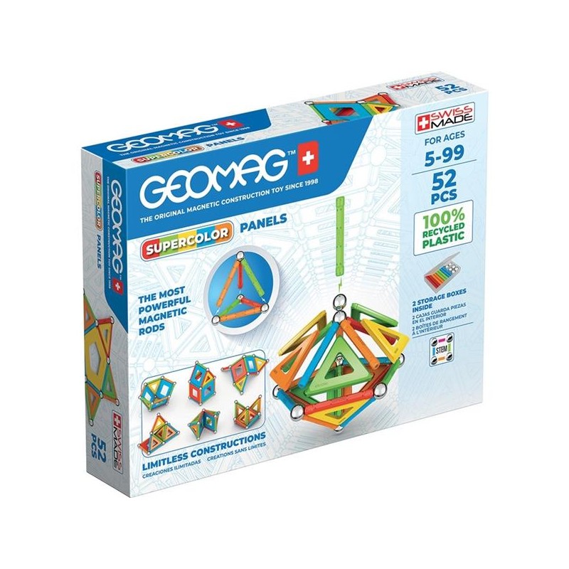 Geomag Super Color Recycled 52 Pcs