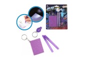 Carnet Toi Toys + lampe UV sur porte-clés avec stylo espion pour écriture secrète