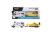 Toi Toys Camper pull back + bateau rapide + remorque 1:48