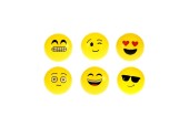 Toi Toys Stuiterbal 'Emoji' Ø8cm geel