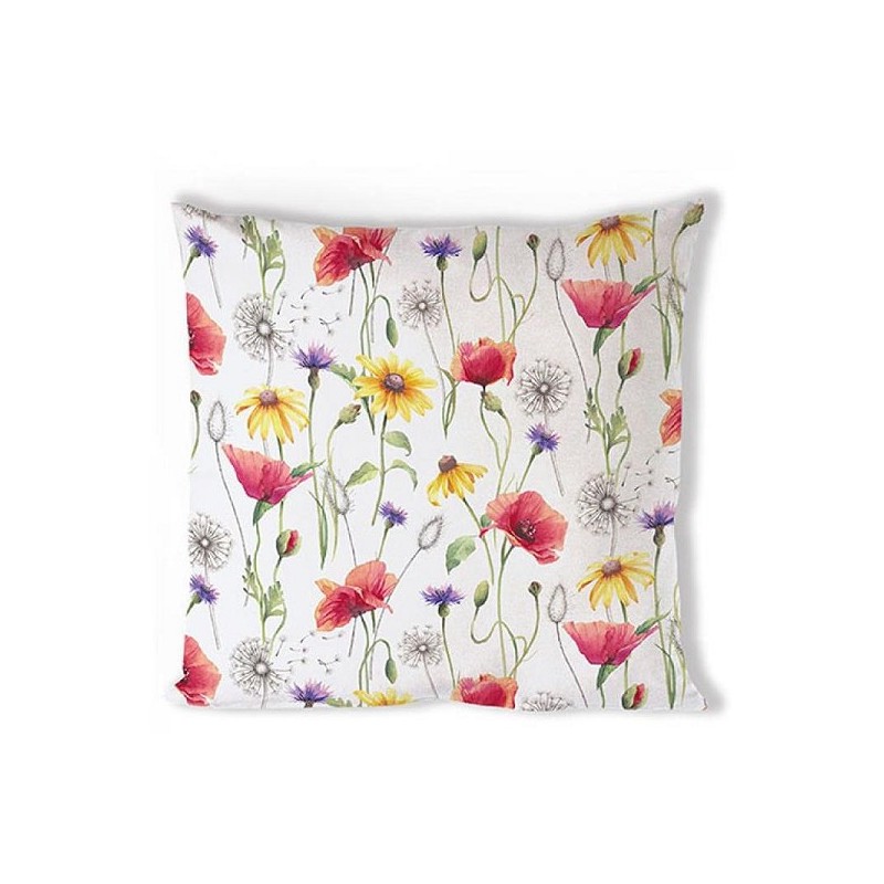 Housse de coussin Ambiente Prairie de coquelicots 40x40cm