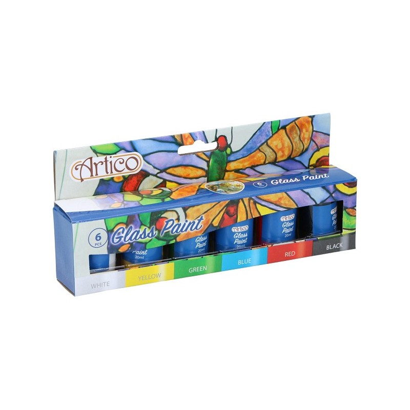 Artico Glasverfset 6-delig 6x20ml