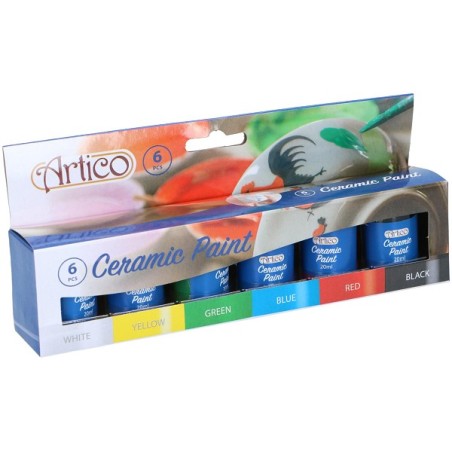 Artico Keramiekverfset 6-delig 6x20ml