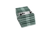 DDDDD Torchon Shanti 60x65cm vert par 6 pièces