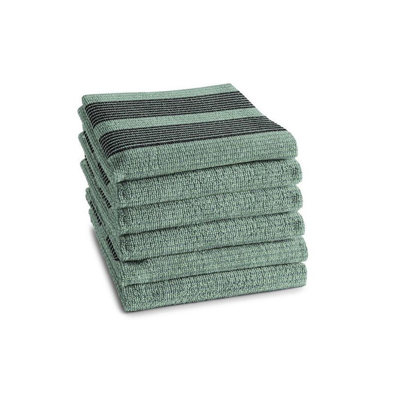 DDDDD Torchon de cuisine Baxter 50x55cm vert par 6 pièces