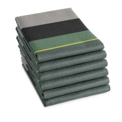 DDDDD Torchon Rico 60x65cm vert par 6 pièces