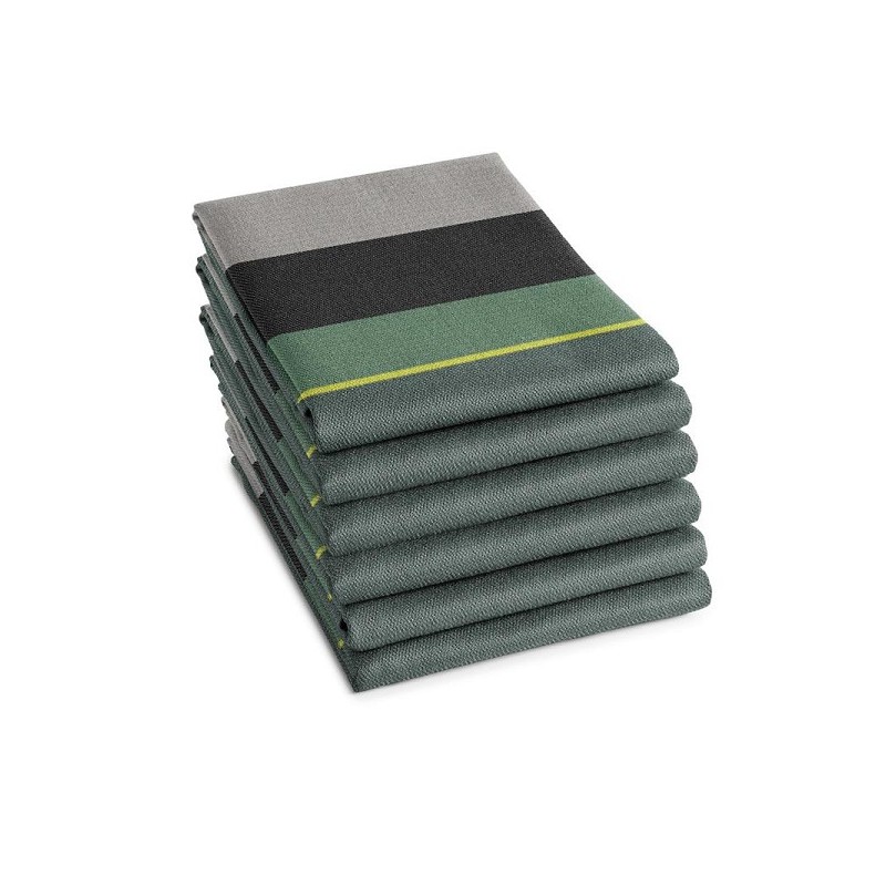 DDDDD Torchon Rico 60x65cm vert par 6 pièces