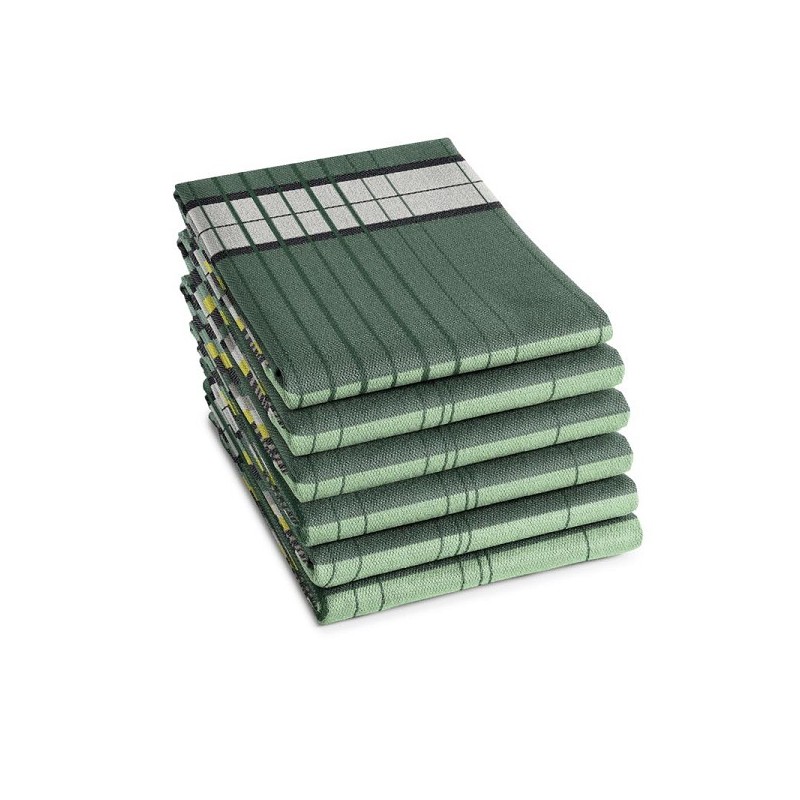DDDDD Torchon Helsinki 60x65cm vert menthe par 6 pièces