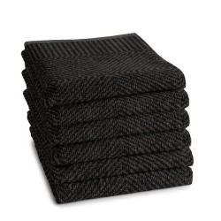 DDDDD Torchon Cisis 50x55cm ébène par 6 pièces