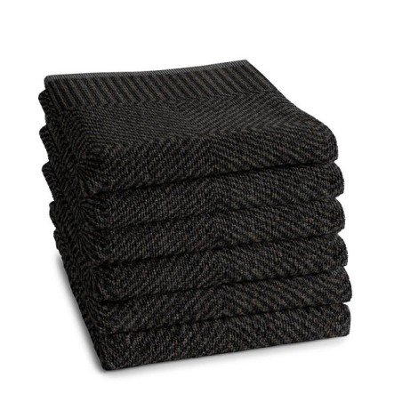 DDDDD Torchon Cisis 50x55cm ébène par 6 pièces