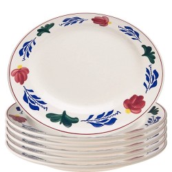 Boerenbont Assiette à pâtisserie 17,5 cm, lot de 4 pièces, faïence